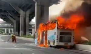 Bus sekolah di Thailand terbakar Tewaskan guru dan murid